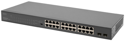 DIGITUS 24-Port Gigabit + 2-Port Gigabit SFP Multi-Mode