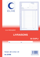 ELVE Manifold "Livraisons", 140 x 210 mm, dupli