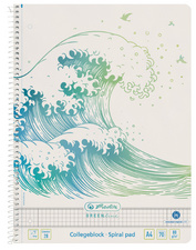 HERLITZ Spiralblock A4 70 Bl. liniert 28 GREENline Welle