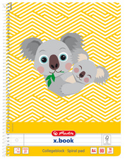 herlitz Collegeblock "Cute Animals Koala", DIN A4, liniert