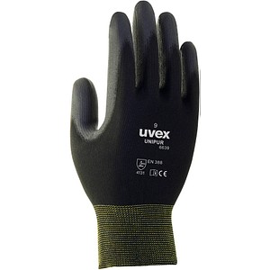 uvex unisex Arbeitshandschuhe Unipur 6639 schwarz Größe 10 1 Paar