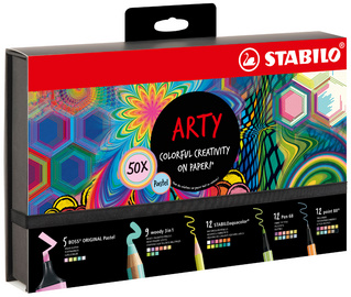 STABILO Kreativ-Set "ARTY" Pastel, 50er Box