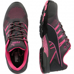 PUMA® Damen S1 Sicherheitsschuhe CELERITY KNIT PINK MISS SAFETY grau Größe 39