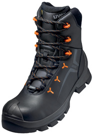 uvex 2 VIBRAM Winterschnürstiefel S3, schwarz/orange, Gr. 37