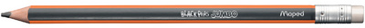 Maped Bleistift BLACK'PEPS JUMBO, mit Radierer, Härtegrad:HB