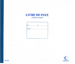 ELVE Cahier piqué "Livre de Paye", 270 x 315 mm, 40 pages