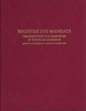 ELVE Registre "Mandat Transaction Immobilière", 200 pages