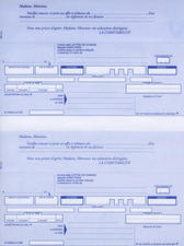 ELVE Ramette de traites normalisées, 3 par feuille