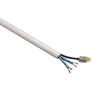 HAMA PVC-Kabelkanal eckig 100/2.1/1.0 cm 3 Stück weiß