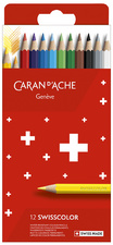 CARAN D'ACHE Buntstifte Swisscolor, 12er Kartonetui