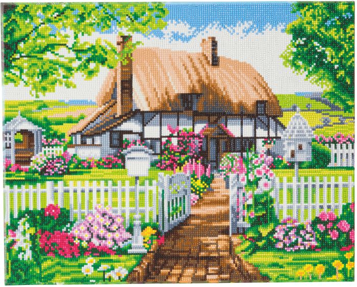 Crystal Art Landhaus Rosengarten 40x50, Nr: CAK-A94L