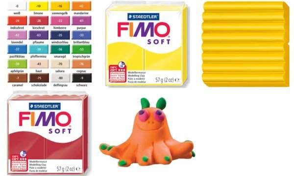 FIMO SOFT Modelliermasse, ofenhärte nd, mandarine, 57 g (339518700)