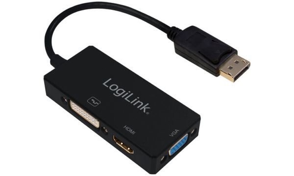 LOGILINK 4K DisplayPort 1.2 zu DVI/HDMI/VGA Adapter