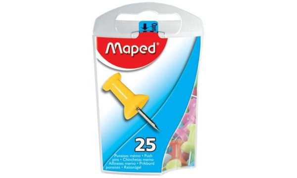 Maped Pinnwand-Nadeln, farbig sorti ert, in Spenderdose (334145900)