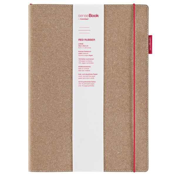 Notizbuch senseBook Red Rubber L liniert