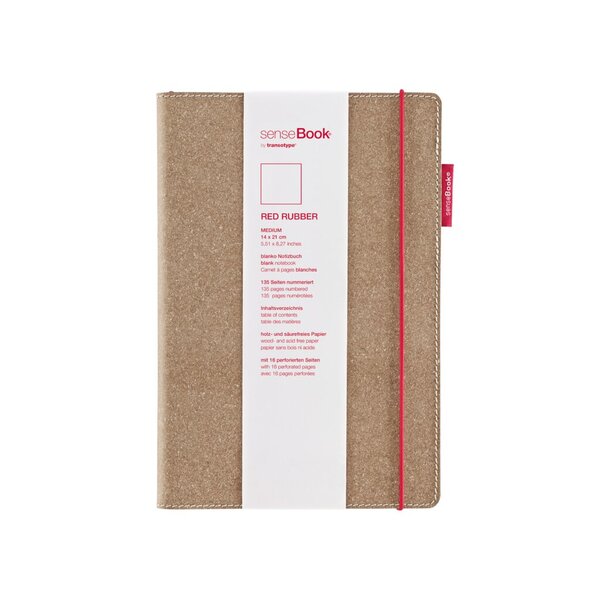 Notizbuch senseBook Red Rubber M blanko