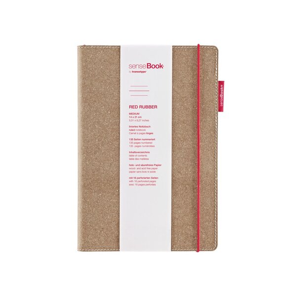 Notizbuch senseBook Red Rubber M liniert