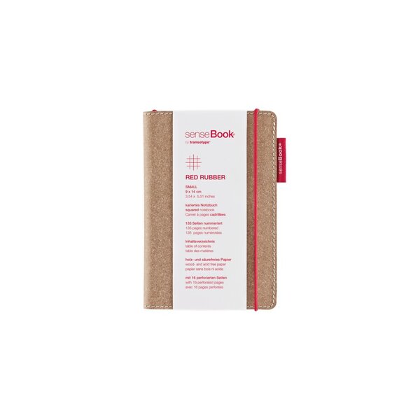 Notizbuch senseBook Red Rubber S kariert