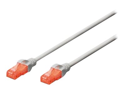 Patchkabel DIGITUS RJ45 U/UTP Cat6  5.00m grau Hebelschutz