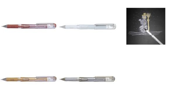 Pentel Gel-Tintenroller K230M, silb er (5102242)