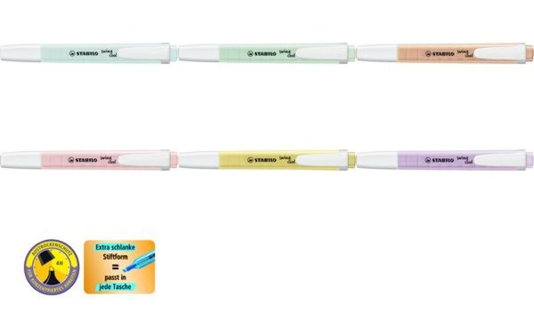 STABILO Textmarker swing cool Paste l Edition, pastellgrün (55500233)