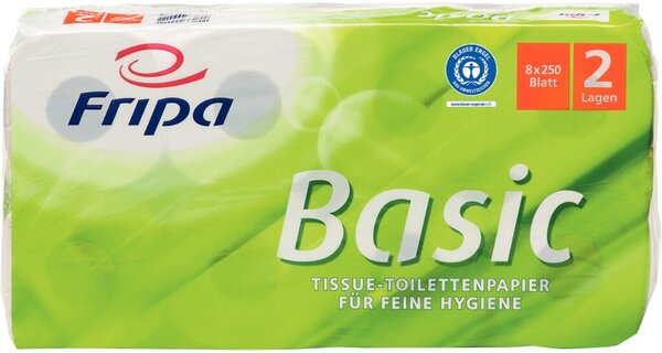 Toilettenpapier Basic 2-lagig RC-Qualität Blumenprägung