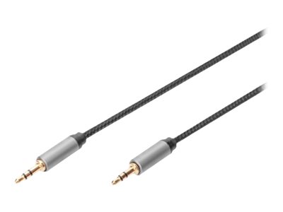 DIGITUS Audio Anschlusskabel, 3,5 mm Klinke, 3 m, schwarz