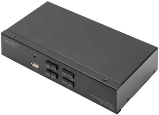 Image DIGITUS Desktop KVM Switch, 4x1, schwarz