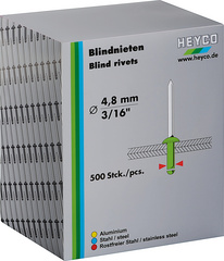 Image HEYCO Blindnieten, 3,2 mm, 500 Stück