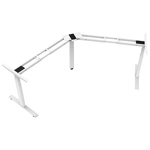 Image LMG elektrisch höhenverstellbares Schreibtischgestell weiß ohne Tischplatte, T-Fuß-Gestell weiß 130,0 - 160,0 x 53,0/70,0 cm