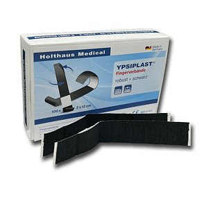 Image Holthaus Medical Fingerpflaster YPSIPLAST® 40802 schwarz 2,0 x 12,0 cm, 100 St.