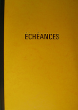 Image ELVE Cahier piqûre "Echéances", 217 x 170 mm vertical