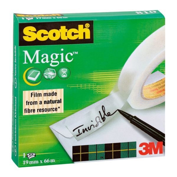 Image 3M Klebeband 3M Scotch® Magic? 810 Matt (L x B) 66 m x 19 mm Inhalt: 1 Rolle(n)