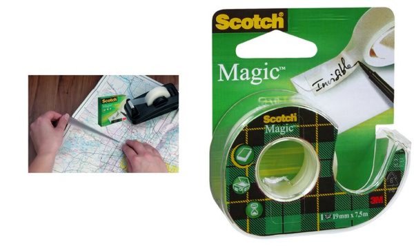 Image 3M Scotch Klebefilm Magic 810, unsi chtbar, im Handabroller (9011279)