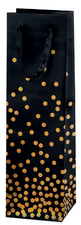 Image SUSY CARD Flaschentüte "Dots gold", für 1 Flasche