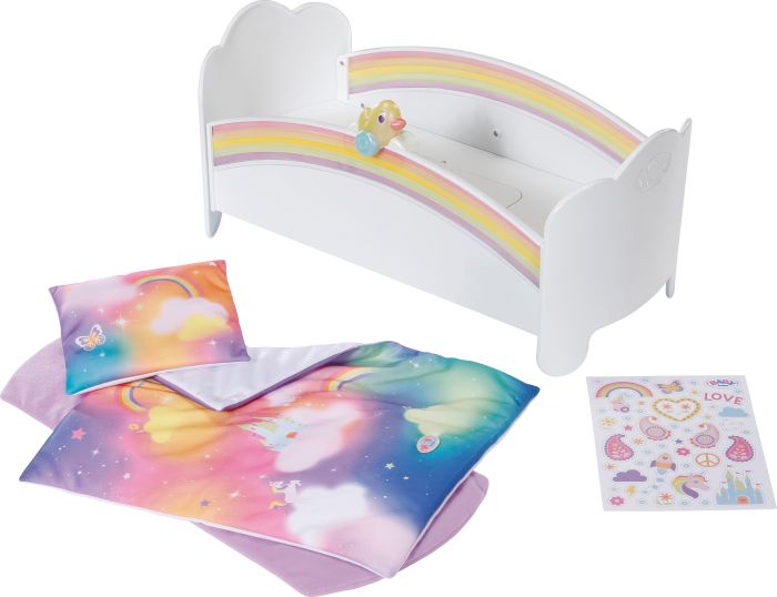 Image BABY born Regenbogen Bett