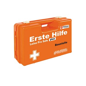 Image LEINA-WERKE Erste-Hilfe-Koffer Pro Safe plus Baustelle DIN 13169 orange