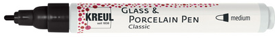 Image KREUL Glass & Porcelain Pen Classic, kirschrot