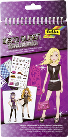 Image folia Schablonenbuch "Disco Queen", klein