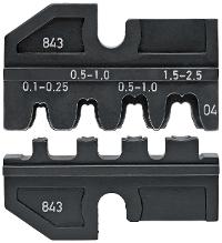 Image KNIPEX Crimp-Profile 0,1 - 2,5 mm² (AWG 27 - 13) Unisolierte, offene Steckverbi