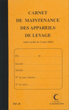 Image ELVE Carnet de maintenance "Appareil de levage", 32 pages