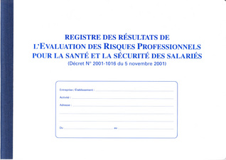 Image ELVE Registre "Evaluation des risques professionnels