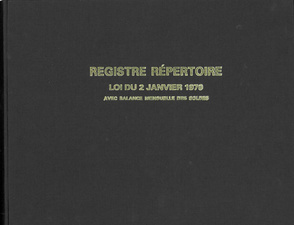 Image ELVE Registre Registre Répertoire des transactions