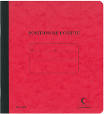 Image ELVE Cahier piqué "Position de compte", 210 x 190 mm