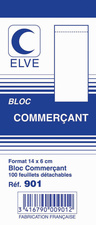 Image ELVE Bloc commerçant, 60 x 140 mm, 100 feuillets