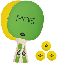 Image DONIC SCHILDKRÖT Ping Pong Set, grün/gelb