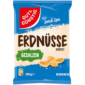 Image GUT&GÜNSTIG geröstet & gesalzen Erdnüsse 500,0 g