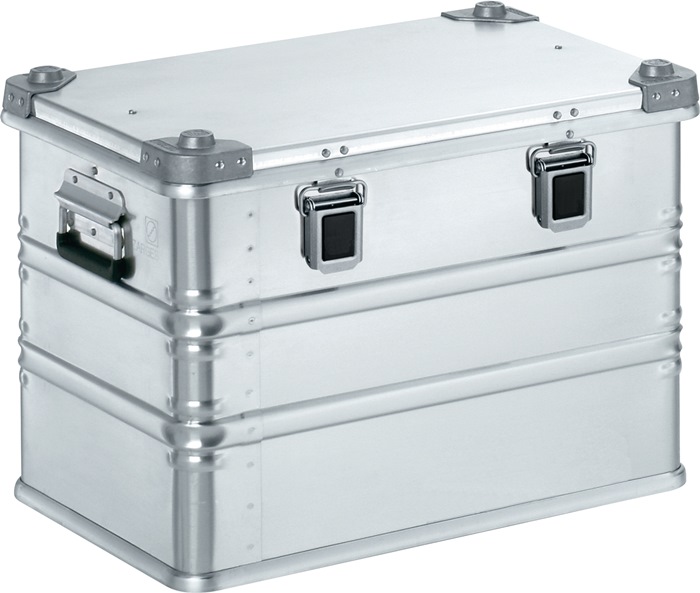 Image Aluminiumbox L600xB400xH410mm 73l m.Klappverschluss u.Alu-Stapelecken