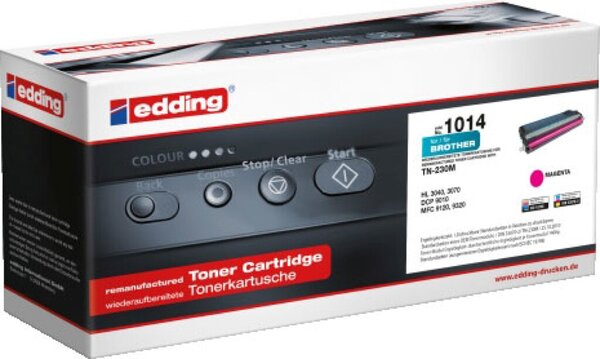 Image EDDING Toner ersetzt Brother TN-230M, TN230M Kompatibel Magenta 1400 Seiten edd