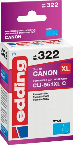 Image EDDING ers.Canon CLI-551XL C (18-322)
